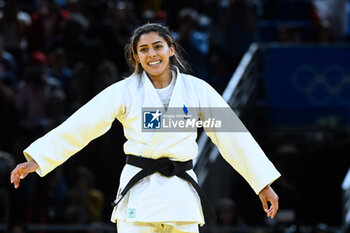 2024-07-27 - Shirine Boukli ( France ) against Abelenda Martinez ( ESP ), Judo, Women -48 kg Final during the Olympic Games Paris 2024 on 27 July 2024 at Arena Champ de Mars in Paris, France - OLYMPIC GAMES PARIS 2024 - 27/07 - OLYMPIC GAMES PARIS 2024 - OLYMPIC GAMES