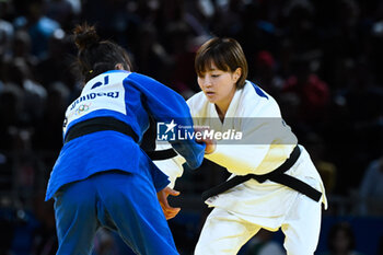 2024-07-27 - Natsumi Tsunoda ( JPN ) and Baasankhuu Bavuudorj ( MGL ), Judo, Women -48 kg Final during the Olympic Games Paris 2024 on 27 July 2024 at Arena Champ de Mars in Paris, France - OLYMPIC GAMES PARIS 2024 - 27/07 - OLYMPIC GAMES PARIS 2024 - OLYMPIC GAMES