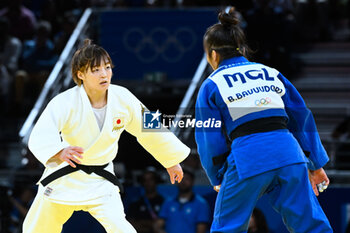 2024-07-27 - Natsumi Tsunoda ( JPN ) and Baasankhuu Bavuudorj ( MGL ), Judo, Women -48 kg Final during the Olympic Games Paris 2024 on 27 July 2024 at Arena Champ de Mars in Paris, France - OLYMPIC GAMES PARIS 2024 - 27/07 - OLYMPIC GAMES PARIS 2024 - OLYMPIC GAMES