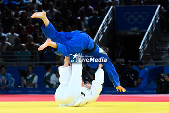 2024-07-27 - Natsumi Tsunoda ( JPN ) and Baasankhuu Bavuudorj ( MGL ), Judo, Women -48 kg Final during the Olympic Games Paris 2024 on 27 July 2024 at Arena Champ de Mars in Paris, France - OLYMPIC GAMES PARIS 2024 - 27/07 - OLYMPIC GAMES PARIS 2024 - OLYMPIC GAMES