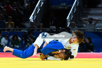 2024-07-27 - Natsumi Tsunoda ( JPN ) and Baasankhuu Bavuudorj ( MGL ), Judo, Women -48 kg Final during the Olympic Games Paris 2024 on 27 July 2024 at Arena Champ de Mars in Paris, France - OLYMPIC GAMES PARIS 2024 - 27/07 - OLYMPIC GAMES PARIS 2024 - OLYMPIC GAMES