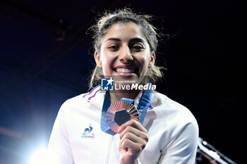 2024-07-27 - Shirine Boukli ( France ) Bronze, Judo, Women -48 kg during the Olympic Games Paris 2024 on 27 July 2024 at Arena Champ de Mars in Paris, France - OLYMPIC GAMES PARIS 2024 - 27/07 - OLYMPIC GAMES PARIS 2024 - OLYMPIC GAMES