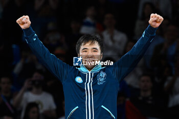 2024-07-27 - Yeldos Smetov ( KAZ ) Gold, Judo, Men -60 kg during the Olympic Games Paris 2024 on 27 July 2024 at Arena Champ de Mars in Paris, France - OLYMPIC GAMES PARIS 2024 - 27/07 - OLYMPIC GAMES PARIS 2024 - OLYMPIC GAMES