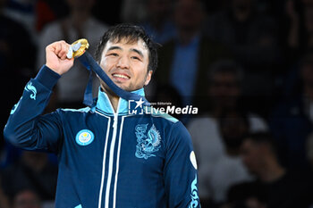 2024-07-27 - Yeldos Smetov ( KAZ ) Gold, Judo, Men -60 kg during the Olympic Games Paris 2024 on 27 July 2024 at Arena Champ de Mars in Paris, France - OLYMPIC GAMES PARIS 2024 - 27/07 - OLYMPIC GAMES PARIS 2024 - OLYMPIC GAMES