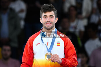 2024-07-27 - Francisco Garrigos ( ESP ) Bronze, Judo, Men -60 kg during the Olympic Games Paris 2024 on 27 July 2024 at Arena Champ de Mars in Paris, France - OLYMPIC GAMES PARIS 2024 - 27/07 - OLYMPIC GAMES PARIS 2024 - OLYMPIC GAMES