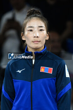 2024-07-27 - Baasankhuu Bavuudorj ( MGL ) Silver, Judo, Women -48 kg during the Olympic Games Paris 2024 on 27 July 2024 at Arena Champ de Mars in Paris, France - OLYMPIC GAMES PARIS 2024 - 27/07 - OLYMPIC GAMES PARIS 2024 - OLYMPIC GAMES