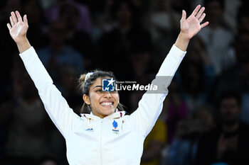 2024-07-27 - Shirine Boukli ( France ) Bronze, Judo, Women -48 kg during the Olympic Games Paris 2024 on 27 July 2024 at Arena Champ de Mars in Paris, France - OLYMPIC GAMES PARIS 2024 - 27/07 - OLYMPIC GAMES PARIS 2024 - OLYMPIC GAMES