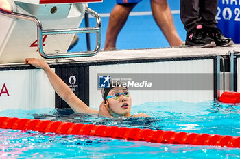 2024-07-27 - Mizuki Hirai of Japan competing in the Women's 100m Butterfly Semifinals during Day 1 of Swimming during the Olympic Games Paris 2024 on 27 July 2024 at Paris La Defense Arena in Paris, France - OLYMPIC GAMES PARIS 2024 - 27/07 - OLYMPIC GAMES PARIS 2024 - OLYMPIC GAMES