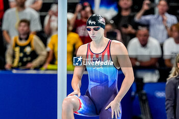 2024-07-27 - Katie Ledecky of United States of America competing in the Women's 400m Freestyle Final during Day 1 of Swimming during the Olympic Games Paris 2024 on 27 July 2024 at Paris La Defense Arena in Paris, France - OLYMPIC GAMES PARIS 2024 - 27/07 - OLYMPIC GAMES PARIS 2024 - OLYMPIC GAMES