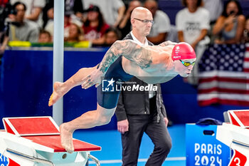 2024-07-27 - Peaty Adam of Great Britain competing in the Men's 100m Breaststroke Semifinals during Day 1 of Swimming during the Olympic Games Paris 2024 on 27 July 2024 at Paris La Defense Arena in Paris, France - OLYMPIC GAMES PARIS 2024 - 27/07 - OLYMPIC GAMES PARIS 2024 - OLYMPIC GAMES