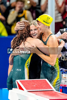 2024-07-27 - Team of Australia competing in the Women's 4 X 100m Freestyle Relay Final during Day 1 of Swimming during the Olympic Games Paris 2024 on 27 July 2024 at Paris La Defense Arena in Paris, France - OLYMPIC GAMES PARIS 2024 - 27/07 - OLYMPIC GAMES PARIS 2024 - OLYMPIC GAMES