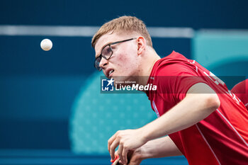 2024-07-27 - Alexis Lebrun (FRA), Mixed doubles round of 16, Table Tennis, during the Olympic Games Paris 2024 on 27 July 2024 at South Paris Arena 4 in Paris, France - OLYMPIC GAMES PARIS 2024 - 27/07 - OLYMPIC GAMES PARIS 2024 - OLYMPIC GAMES