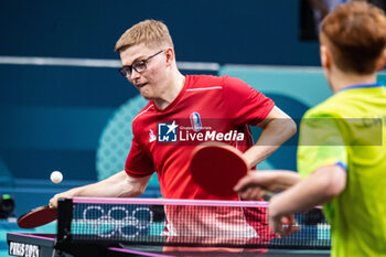 2024-07-27 - Alexis Lebrun (FRA), Mixed doubles round of 16, Table Tennis, during the Olympic Games Paris 2024 on 27 July 2024 at South Paris Arena 4 in Paris, France - OLYMPIC GAMES PARIS 2024 - 27/07 - OLYMPIC GAMES PARIS 2024 - OLYMPIC GAMES