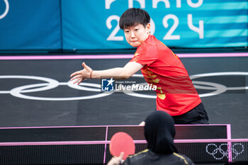 2024-07-27 - Chuqin Wang (CHN), Mixed doubles round of 16, Table Tennis, during the Olympic Games Paris 2024 on 27 July 2024 at South Paris Arena 4 in Paris, France - OLYMPIC GAMES PARIS 2024 - 27/07 - OLYMPIC GAMES PARIS 2024 - OLYMPIC GAMES