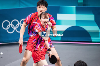 2024-07-27 - Hina Hayata (JPN), Mixed doubles round of 16, Table Tennis, during the Olympic Games Paris 2024 on 27 July 2024 at South Paris Arena 4 in Paris, France - OLYMPIC GAMES PARIS 2024 - 27/07 - OLYMPIC GAMES PARIS 2024 - OLYMPIC GAMES