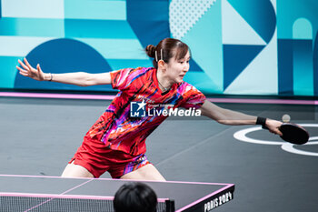 2024-07-27 - Hina Hayata (JPN), Mixed doubles round of 16, Table Tennis, during the Olympic Games Paris 2024 on 27 July 2024 at South Paris Arena 4 in Paris, France - OLYMPIC GAMES PARIS 2024 - 27/07 - OLYMPIC GAMES PARIS 2024 - OLYMPIC GAMES