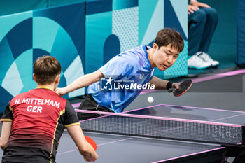 2024-07-27 - Jonghoon Lim (KOR), Mixed doubles round of 16, Table Tennis, during the Olympic Games Paris 2024 on 27 July 2024 at South Paris Arena 4 in Paris, France - OLYMPIC GAMES PARIS 2024 - 27/07 - OLYMPIC GAMES PARIS 2024 - OLYMPIC GAMES