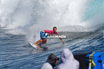 2024-08-05 - Kauli Vaast of France Gold medal, Surfing, Men's Gold Medal Match during the Olympic Games Paris 2024 on 6 August 2024 at Teahupo'o in Tahiti, French Polynesia - OLYMPIC GAMES PARIS 2024 - 06/08 - OLYMPIC GAMES PARIS 2024 - OLYMPIC GAMES