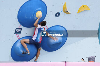 2024-08-09 - JENFT Paul of France Climbing Men's Boulder & Lead, Final Lead during the Olympic Games Paris 2024 on 9 August 2024 at Le Bourget Sport Climbing Venue - OLYMPIC GAMES PARIS 2024 - 09/08 - OLYMPIC GAMES PARIS 2024 - OLYMPIC GAMES