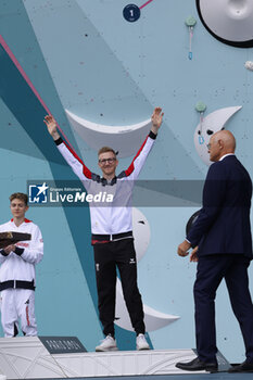 2024-08-09 - SCHUBERT Jakob of Austria Climbing Men's Boulder & Lead, Final Lead during the Olympic Games Paris 2024 on 9 August 2024 at Le Bourget Sport Climbing Venue - OLYMPIC GAMES PARIS 2024 - 09/08 - OLYMPIC GAMES PARIS 2024 - OLYMPIC GAMES