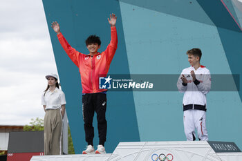 2024-08-09 - NARASAKI Tomoa of Japan Climbing Men's Boulder & Lead, Final Lead during the Olympic Games Paris 2024 on 9 August 2024 at Le Bourget Sport Climbing Venue - OLYMPIC GAMES PARIS 2024 - 09/08 - OLYMPIC GAMES PARIS 2024 - OLYMPIC GAMES