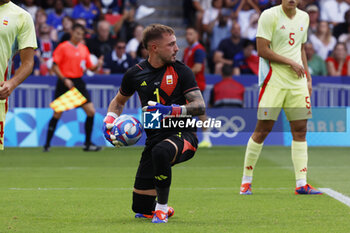 2024-08-09 - Arnau Tenas of Spain, Football, Men's Gold Medal Match between France and Spain during the Olympic Games Paris 2024 on 9 August 2024 at Parc des Princes in Paris, France - OLYMPIC GAMES PARIS 2024 - 09/08 - OLYMPIC GAMES PARIS 2024 - OLYMPIC GAMES