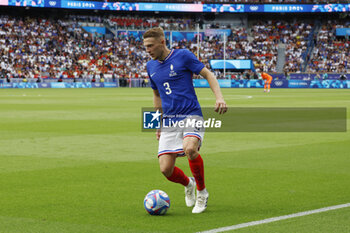 2024-08-09 - Adrien Truffert of France, Football, Men's Gold Medal Match between France and Spain during the Olympic Games Paris 2024 on 9 August 2024 at Parc des Princes in Paris, France - OLYMPIC GAMES PARIS 2024 - 09/08 - OLYMPIC GAMES PARIS 2024 - OLYMPIC GAMES