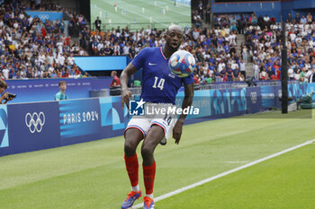 2024-08-09 - Jean-Philippe Mateta of France, Football, Men's Gold Medal Match between France and Spain during the Olympic Games Paris 2024 on 9 August 2024 at Parc des Princes in Paris, France - OLYMPIC GAMES PARIS 2024 - 09/08 - OLYMPIC GAMES PARIS 2024 - OLYMPIC GAMES