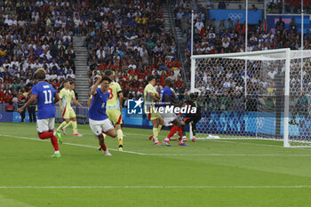 2024-08-09 - Maghnes Akliouche of France scores a goal, Football, Men's Gold Medal Match between France and Spain during the Olympic Games Paris 2024 on 9 August 2024 at Parc des Princes in Paris, France - OLYMPIC GAMES PARIS 2024 - 09/08 - OLYMPIC GAMES PARIS 2024 - OLYMPIC GAMES