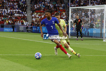 2024-08-09 - Michael Olise of France and Juan Miranda of Spain, Football, Men's Gold Medal Match between France and Spain during the Olympic Games Paris 2024 on 9 August 2024 at Parc des Princes in Paris, France - OLYMPIC GAMES PARIS 2024 - 09/08 - OLYMPIC GAMES PARIS 2024 - OLYMPIC GAMES