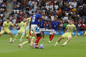 2024-08-09 - Jean-Philippe Mateta of France, Football, Men's Gold Medal Match between France and Spain during the Olympic Games Paris 2024 on 9 August 2024 at Parc des Princes in Paris, France - OLYMPIC GAMES PARIS 2024 - 09/08 - OLYMPIC GAMES PARIS 2024 - OLYMPIC GAMES