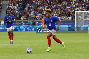 2024-08-09 - Désiré Doué of France, Football, Men's Gold Medal Match between France and Spain during the Olympic Games Paris 2024 on 9 August 2024 at Parc des Princes in Paris, France - OLYMPIC GAMES PARIS 2024 - 09/08 - OLYMPIC GAMES PARIS 2024 - OLYMPIC GAMES