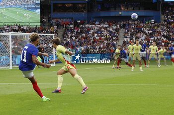 2024-08-09 - Désiré Doué of France, Football, Men's Gold Medal Match between France and Spain during the Olympic Games Paris 2024 on 9 August 2024 at Parc des Princes in Paris, France - OLYMPIC GAMES PARIS 2024 - 09/08 - OLYMPIC GAMES PARIS 2024 - OLYMPIC GAMES