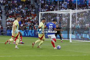 2024-08-09 - Rayan Cherki of France, Football, Men's Gold Medal Match between France and Spain during the Olympic Games Paris 2024 on 9 August 2024 at Parc des Princes in Paris, France - OLYMPIC GAMES PARIS 2024 - 09/08 - OLYMPIC GAMES PARIS 2024 - OLYMPIC GAMES