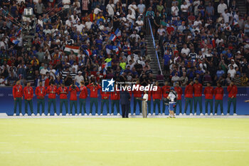 2024-08-09 - Morocco Bronze medal, Football, Men's during the Olympic Games Paris 2024 on 9 August 2024 at Parc des Princes in Paris, France - OLYMPIC GAMES PARIS 2024 - 09/08 - OLYMPIC GAMES PARIS 2024 - OLYMPIC GAMES