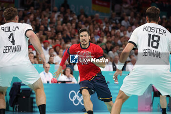 2024-08-09 - Alex DUJSHEBAEV (Spain), Handball, Men's Semifinal between Germany and Spain during the Olympic Games Paris 2024 on 9 August 2024 at Pierre Mauroy stadium in Villeneuve-d'Ascq near Lille, France - OLYMPIC GAMES PARIS 2024 - 09/08 - OLYMPIC GAMES PARIS 2024 - OLYMPIC GAMES