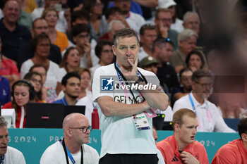 2024-08-09 - Alfred GISLASON (coach Germany), Handball, Men's Semifinal between Germany and Spain during the Olympic Games Paris 2024 on 9 August 2024 at Pierre Mauroy stadium in Villeneuve-d'Ascq near Lille, France - OLYMPIC GAMES PARIS 2024 - 09/08 - OLYMPIC GAMES PARIS 2024 - OLYMPIC GAMES