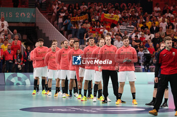 2024-08-09 - Team Germany, Handball, Men's Semifinal between Germany and Spain during the Olympic Games Paris 2024 on 9 August 2024 at Pierre Mauroy stadium in Villeneuve-d'Ascq near Lille, France - OLYMPIC GAMES PARIS 2024 - 09/08 - OLYMPIC GAMES PARIS 2024 - OLYMPIC GAMES