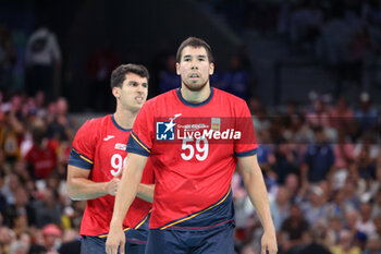 2024-08-09 - Daniel DUJSHEBAEV (Spain), Handball, Men's Semifinal between Germany and Spain during the Olympic Games Paris 2024 on 9 August 2024 at Pierre Mauroy stadium in Villeneuve-d'Ascq near Lille, France - OLYMPIC GAMES PARIS 2024 - 09/08 - OLYMPIC GAMES PARIS 2024 - OLYMPIC GAMES