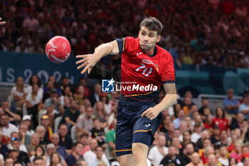 2024-08-09 - Daniel FERNANDEZ (Spain), Handball, Men's Semifinal between Germany and Spain during the Olympic Games Paris 2024 on 9 August 2024 at Pierre Mauroy stadium in Villeneuve-d'Ascq near Lille, France - OLYMPIC GAMES PARIS 2024 - 09/08 - OLYMPIC GAMES PARIS 2024 - OLYMPIC GAMES