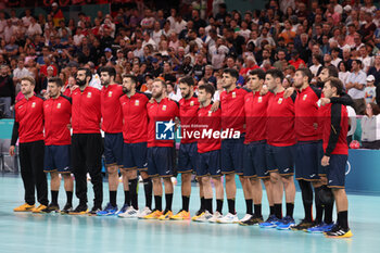 2024-08-09 - Team Spain, Handball, Men's Semifinal between Germany and Spain during the Olympic Games Paris 2024 on 9 August 2024 at Pierre Mauroy stadium in Villeneuve-d'Ascq near Lille, France - OLYMPIC GAMES PARIS 2024 - 09/08 - OLYMPIC GAMES PARIS 2024 - OLYMPIC GAMES