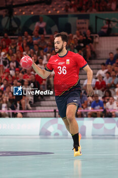 2024-08-09 - Ian TARRAFETA (Spain), Handball, Men's Semifinal between Germany and Spain during the Olympic Games Paris 2024 on 9 August 2024 at Pierre Mauroy stadium in Villeneuve-d'Ascq near Lille, France - OLYMPIC GAMES PARIS 2024 - 09/08 - OLYMPIC GAMES PARIS 2024 - OLYMPIC GAMES