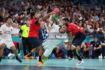 2024-08-09 - Julian KOESTER (Germany), Handball, Men's Semifinal between Germany and Spain during the Olympic Games Paris 2024 on 9 August 2024 at Pierre Mauroy stadium in Villeneuve-d'Ascq near Lille, France - OLYMPIC GAMES PARIS 2024 - 09/08 - OLYMPIC GAMES PARIS 2024 - OLYMPIC GAMES