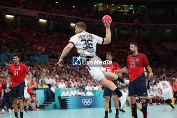 2024-08-09 - Lukas MERTENS (Germany), Handball, Men's Semifinal between Germany and Spain during the Olympic Games Paris 2024 on 9 August 2024 at Pierre Mauroy stadium in Villeneuve-d'Ascq near Lille, France - OLYMPIC GAMES PARIS 2024 - 09/08 - OLYMPIC GAMES PARIS 2024 - OLYMPIC GAMES