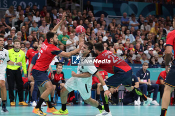 2024-08-09 - Julian KOESTER (Germany), Handball, Men's Semifinal between Germany and Spain during the Olympic Games Paris 2024 on 9 August 2024 at Pierre Mauroy stadium in Villeneuve-d'Ascq near Lille, France - OLYMPIC GAMES PARIS 2024 - 09/08 - OLYMPIC GAMES PARIS 2024 - OLYMPIC GAMES