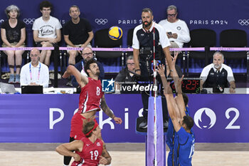 2024-08-09 - Torey Defalco (USA), Volleyball, Men's Bronze Medal Match between Italy and United States during the Olympic Games Paris 2024 on 9 August 2024 at South Paris Arena in Paris, France - OLYMPIC GAMES PARIS 2024 - 09/08 - OLYMPIC GAMES PARIS 2024 - OLYMPIC GAMES