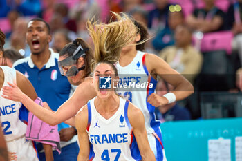 2024-08-09 - Romane Bernies of France, Basketball, Women's Semifinal between France and Belgium during the Olympic Games Paris 2024 on 9 August 2024 at Bercy Arena in Paris, France - OLYMPIC GAMES PARIS 2024 - 09/08 - OLYMPIC GAMES PARIS 2024 - OLYMPIC GAMES