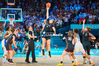 2024-08-09 - Kyara Linskens of Belgium, Basketball, Women's Semifinal between France and Belgium during the Olympic Games Paris 2024 on 9 August 2024 at Bercy Arena in Paris, France - OLYMPIC GAMES PARIS 2024 - 09/08 - OLYMPIC GAMES PARIS 2024 - OLYMPIC GAMES