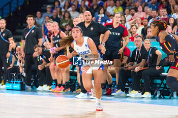 2024-08-09 - Marine Fauthoux of France, Basketball, Women's Semifinal between France and Belgium during the Olympic Games Paris 2024 on 9 August 2024 at Bercy Arena in Paris, France - OLYMPIC GAMES PARIS 2024 - 09/08 - OLYMPIC GAMES PARIS 2024 - OLYMPIC GAMES