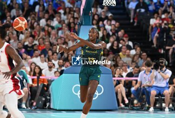 2024-08-09 - Ezi Magbegor (AUS), Basketball, Women's Semifinal between United States and Australia during the Olympic Games Paris 2024 on 9 August 2024 at Bercy Arena in Paris, France - OLYMPIC GAMES PARIS 2024 - 09/08 - OLYMPIC GAMES PARIS 2024 - OLYMPIC GAMES